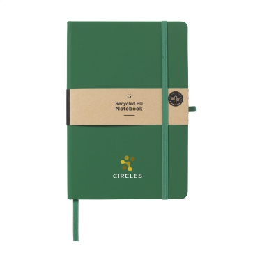 Logotrade promotional item picture of: Recycled GRS PU Paper Notebook A5