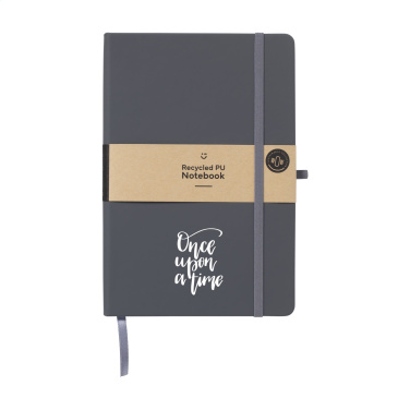 Logotrade promotional product picture of: Recycled GRS PU Paper Notebook A5