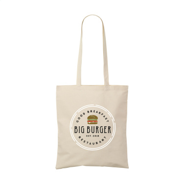 Logo trade promotional items image of: ShoppyBag (180 g/m²) long handles cotton bag
