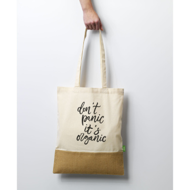 Logotrade promotional giveaway picture of: Combi Organic Shopper (160 g/m²) bag
