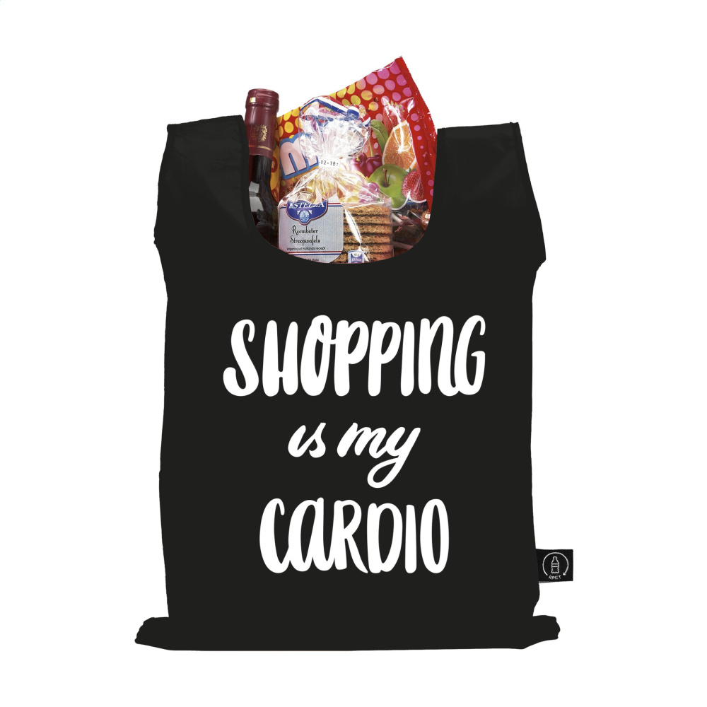Logotrade promotional item image of: Shop Easy RPET folding shopping bag