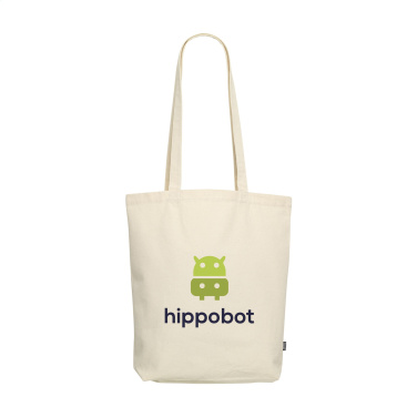 Logotrade business gift image of: GRS Recycled Canvas Bag Natural (260 g/m²)