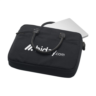 Logo trade promotional merchandise photo of: Denver Recycled Canvas 15.6-inch laptop bag