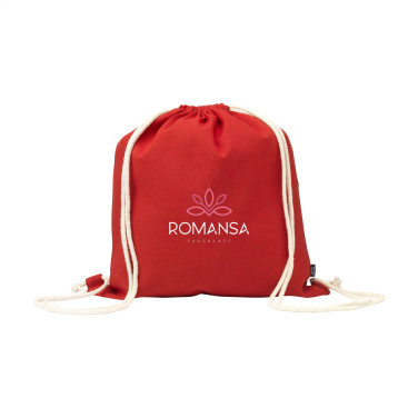 Logotrade business gifts photo of: PromoColour GRS Recycled Cotton Backpack (150 g/m²)
