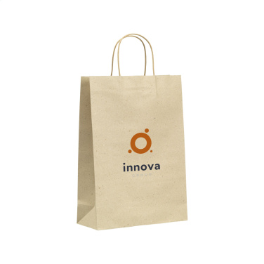 Logotrade corporate gift image of: Leaf It Bag recycled grass paper (120 g/m²) L
