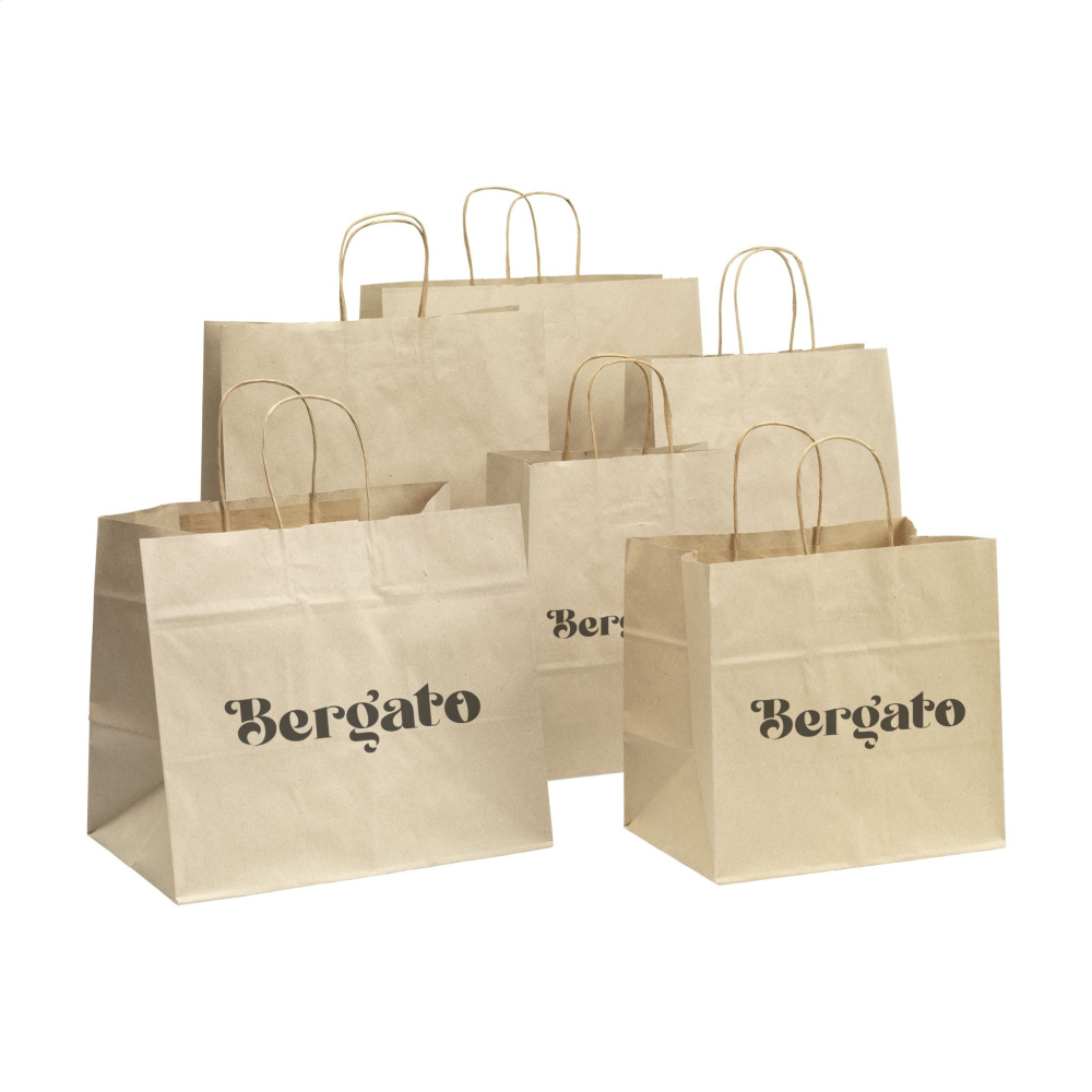 Logo trade advertising products picture of: Leaf It Bag recycled grass paper (90 g/m²) M