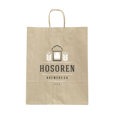 Logotrade promotional product image of: Leaf It Bag recycled grass paper (90 g/m²) M