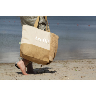 Logo trade promotional products image of: Cancun Beachbag Organic Cotton (320 g/m²)