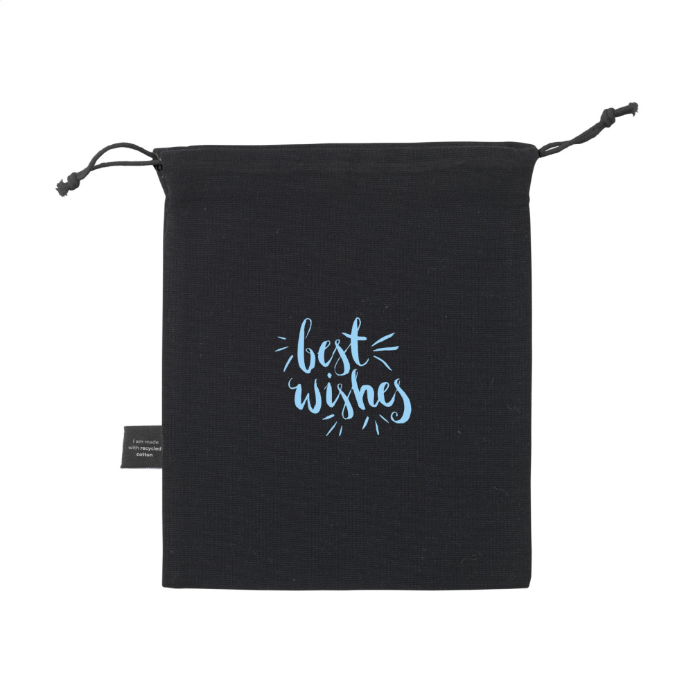 Logotrade promotional giveaway image of: Gift Pouch GRS Recycled Cotton (150 g/m²) S