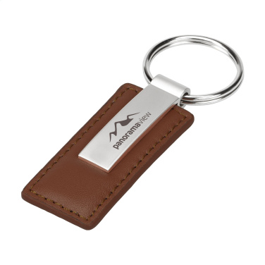 Logo trade advertising products picture of: LeatherKey keyring