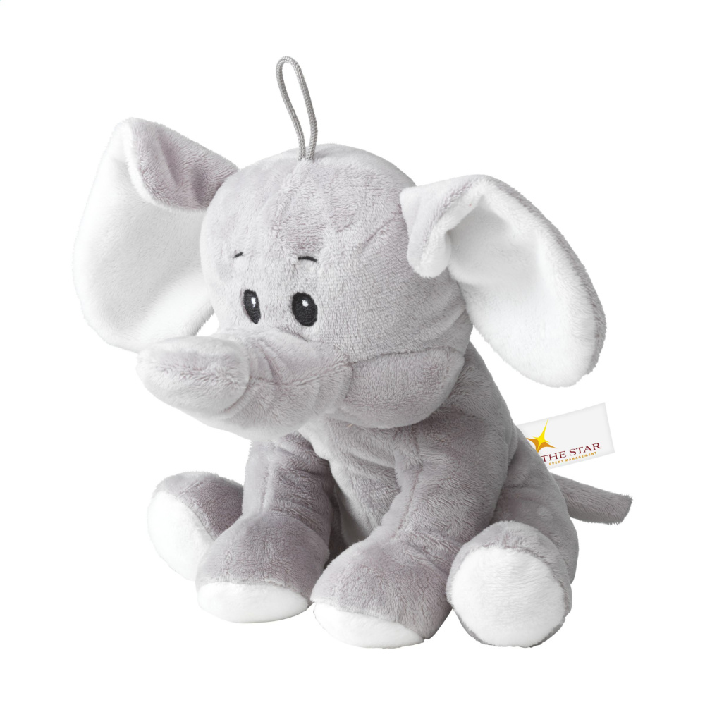 Logo trade promotional giveaways image of: Olly plush elephant cuddly toy