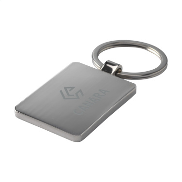 Logo trade corporate gifts image of: Bamboo Key Rectangle keyring