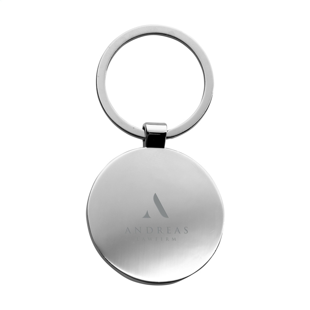 Logo trade business gift photo of: Bamboo Key Circle keyring