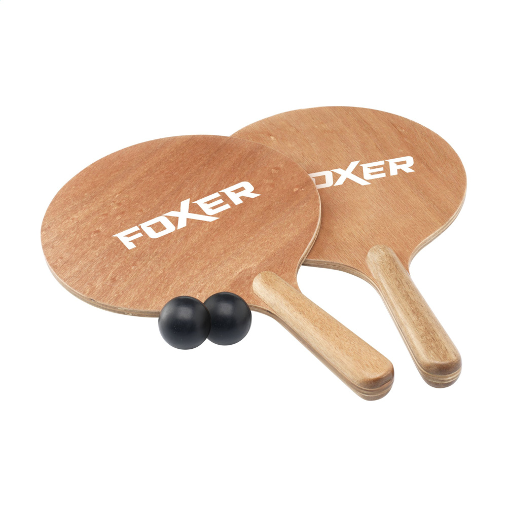 Logotrade promotional gift picture of: Playa Wood BeachTennis beach game