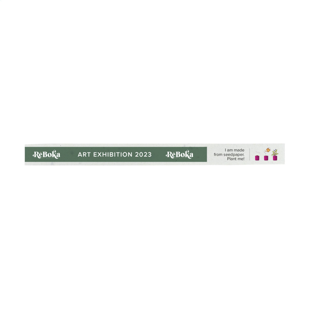 Logo trade promotional item photo of: Seed Paper Festival Wristband
