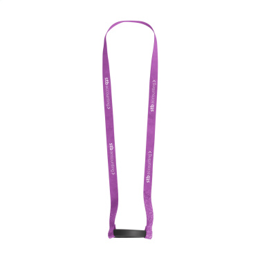 Logo trade promotional items picture of: Lanyard Sublimation RPET 1.5 cm with Cup holder