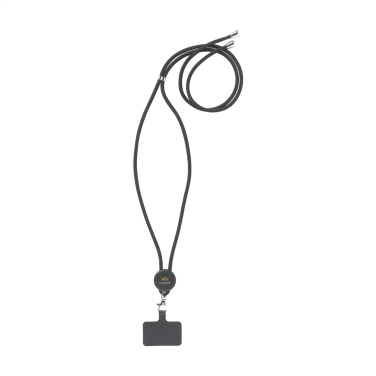 Logo trade promotional gifts image of: Lace Lanyard GRS RPET 5 mm keycord