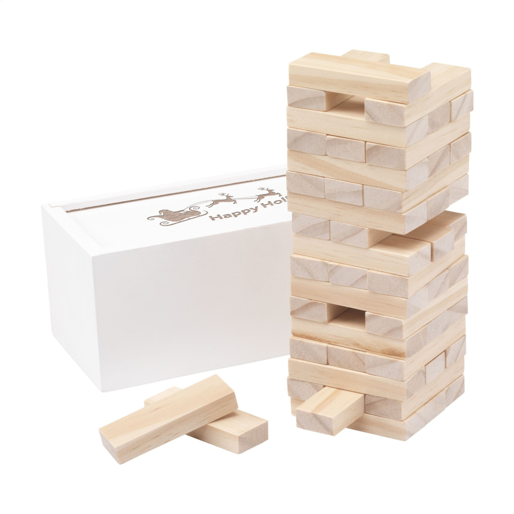 Logo trade promotional items image of: Tower Game Deluxe X-Mas