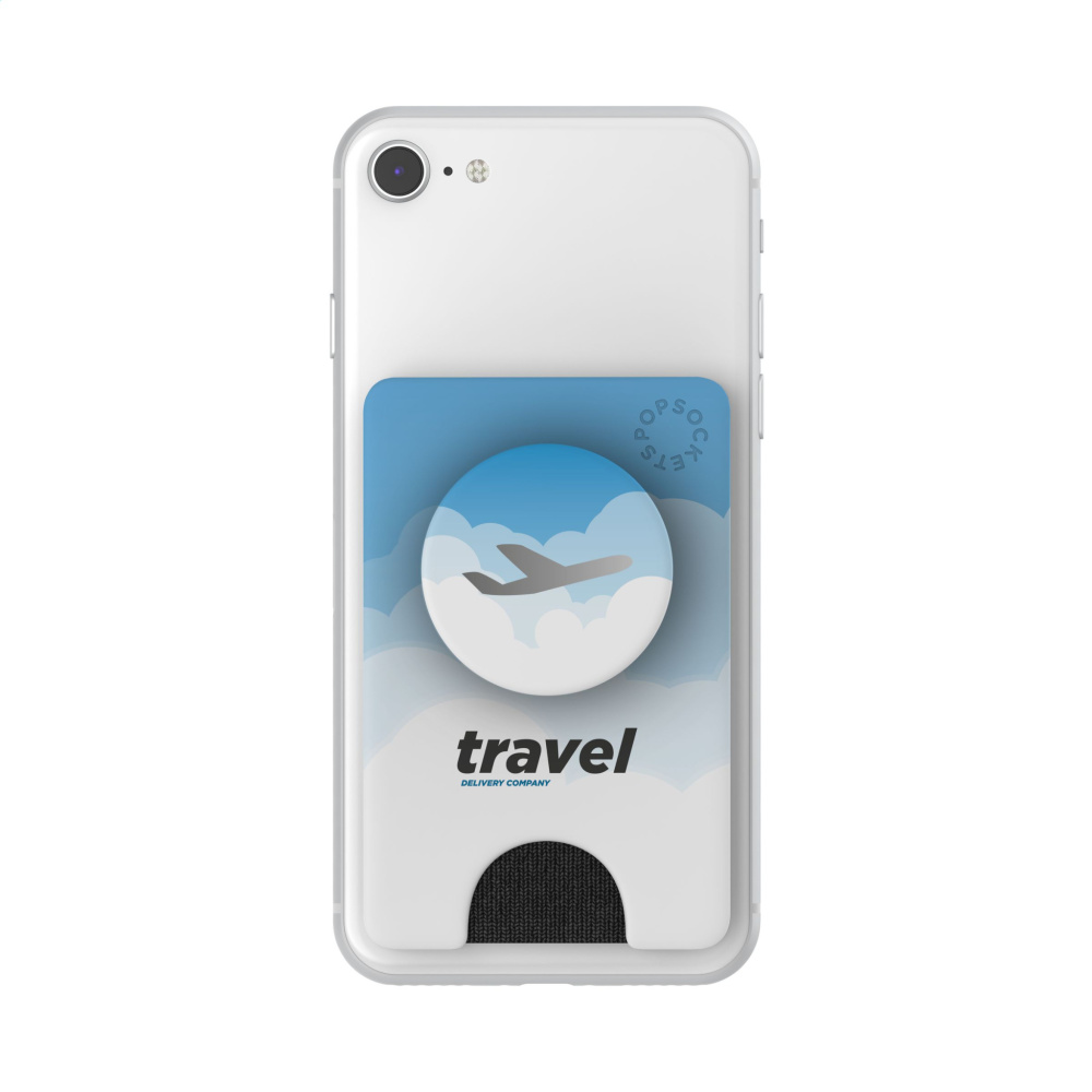 Logo trade promotional gift photo of: PopSockets® PopWallet+ card holder with PopGrip