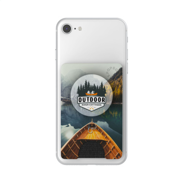 Logo trade promotional products image of: PopSockets® PopWallet+ card holder with PopGrip