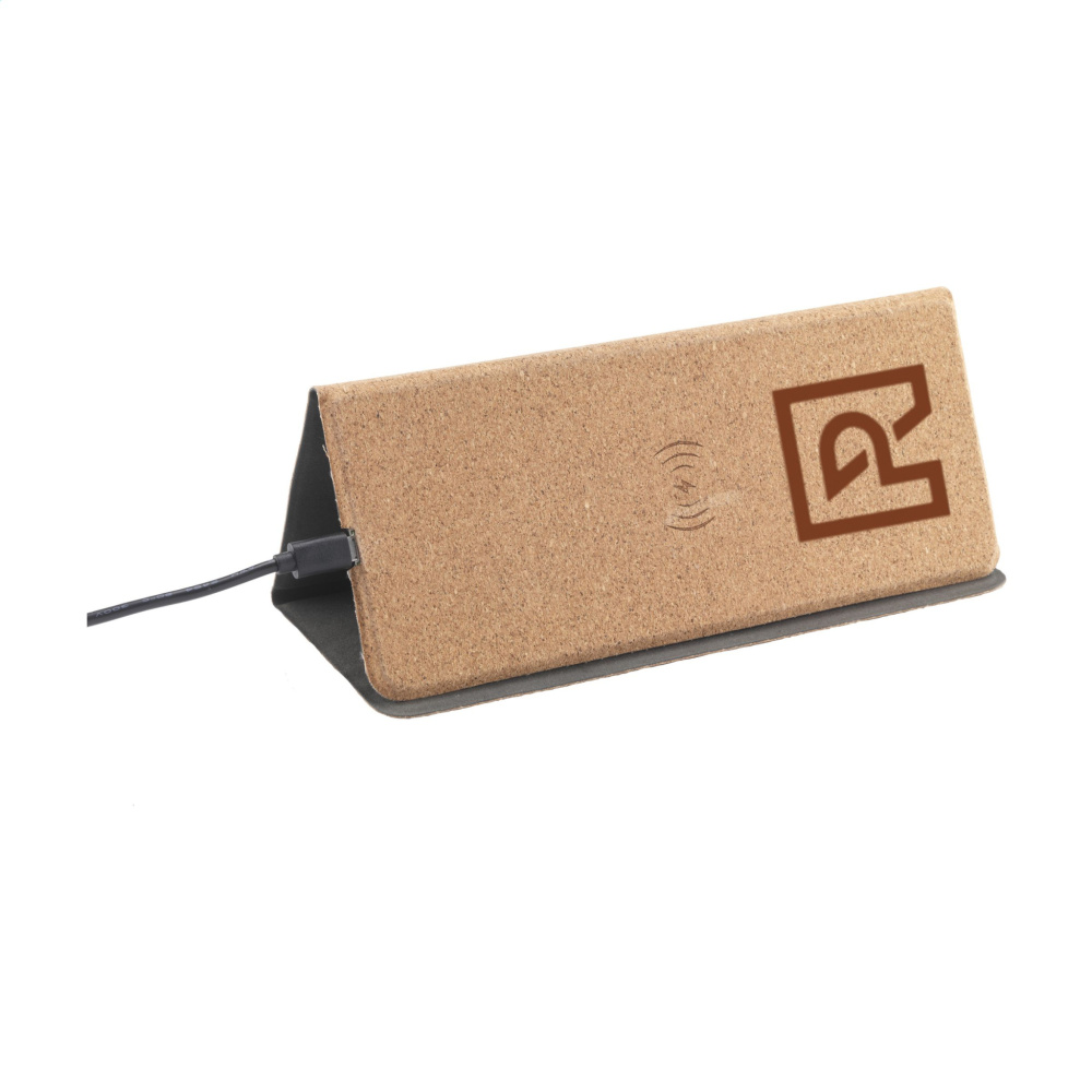 Logotrade promotional giveaway picture of: Cork Wireless Charging Mousepad