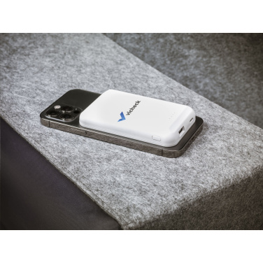 Logotrade advertising products photo of: Force Magnetic RCS Recycled Wireless Powerbank 5000
