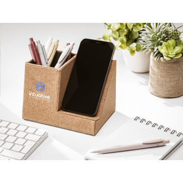 Logotrade promotional items photo of: Ecork Pen Holder Wireless Charger