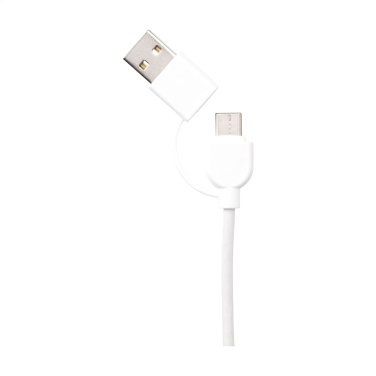 Logo trade promotional giveaways image of: Charging Cable RCS Recycled ABS-TPE