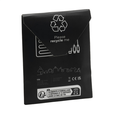 Logo trade business gifts image of: Charging Cable RCS Recycled ABS-TPE