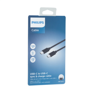 Logo trade promotional giveaways image of: Philips Cable USB-C to USB-C