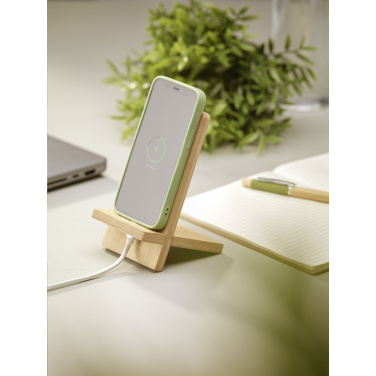 Logotrade promotional item image of: Miyo Bamboo Phone Stand