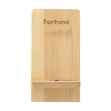 Logo trade promotional giveaways picture of: Miyo Bamboo Phone Stand