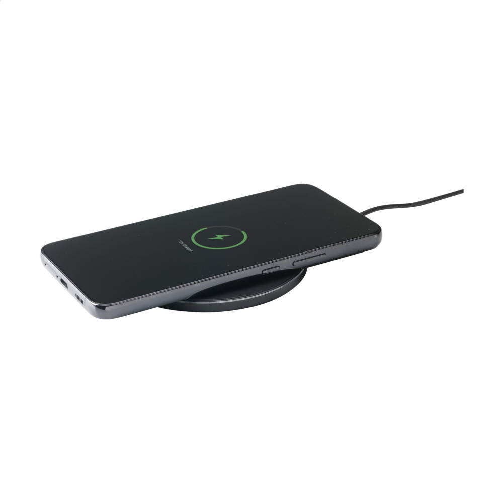 Logotrade advertising product image of: Tecco GRS Recycled Alu 15W Wireless Charger