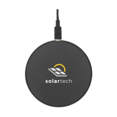 Logo trade promotional merchandise photo of: Tecco GRS Recycled Alu 15W Wireless Charger