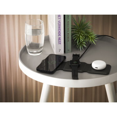 Logo trade advertising product photo of: TriCharge RCS  Recycled PU Wireless Charger