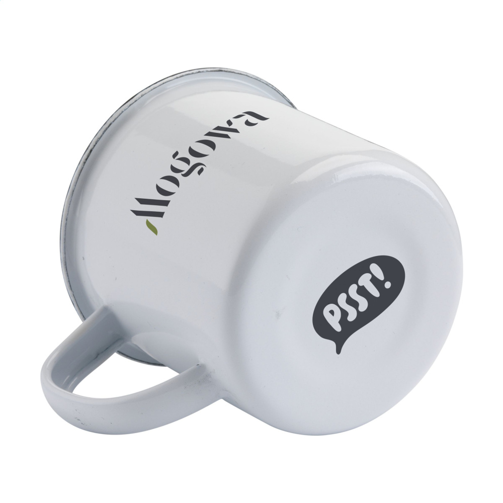 Logo trade promotional items image of: Retro Enamel Mug 350 ml