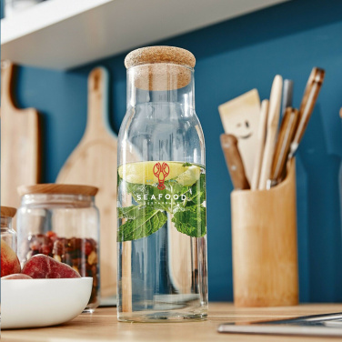Logo trade promotional items picture of: Algarve Carafe 1 L with a cork cap