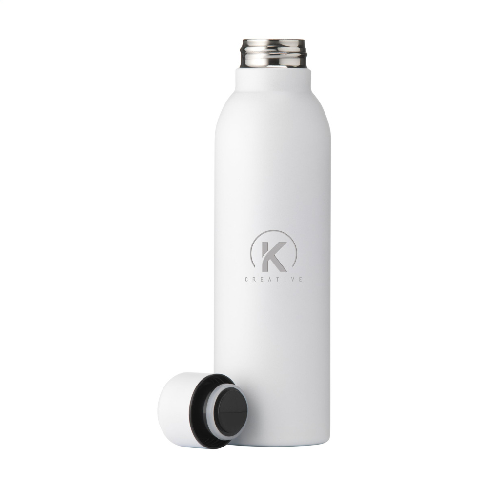 Logo trade promotional items image of: Helios RCS Recycled Steel Bottle 470 ml