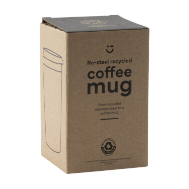 Logotrade promotional merchandise image of: Re-Steel RCS Recycled Coffee Mug 380 ml thermo cup