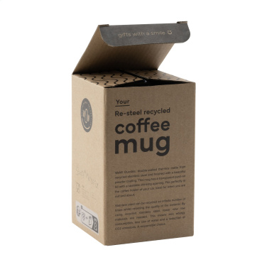 Logotrade corporate gift image of: Re-Steel RCS Recycled Coffee Mug 380 ml thermo cup
