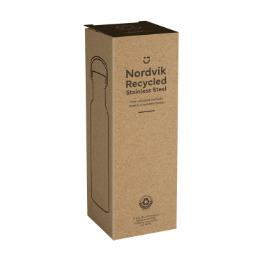 Logo trade promotional merchandise image of: Nordvik RCS Recycled Steel 500 ml drinking bottle