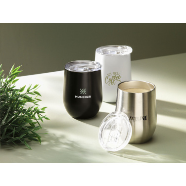 Logo trade corporate gifts picture of: Huevo RCS Recycled Steel Cup 350 ml thermo cup
