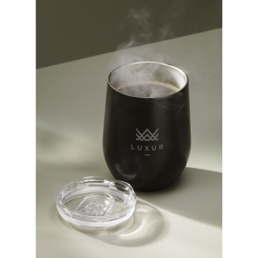 Logotrade promotional item picture of: Huevo RCS Recycled Steel Cup 350 ml thermo cup