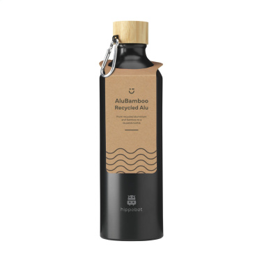 Logotrade promotional giveaways photo of: AluBamboo GRS Recycled Alu 750 ml water bottle