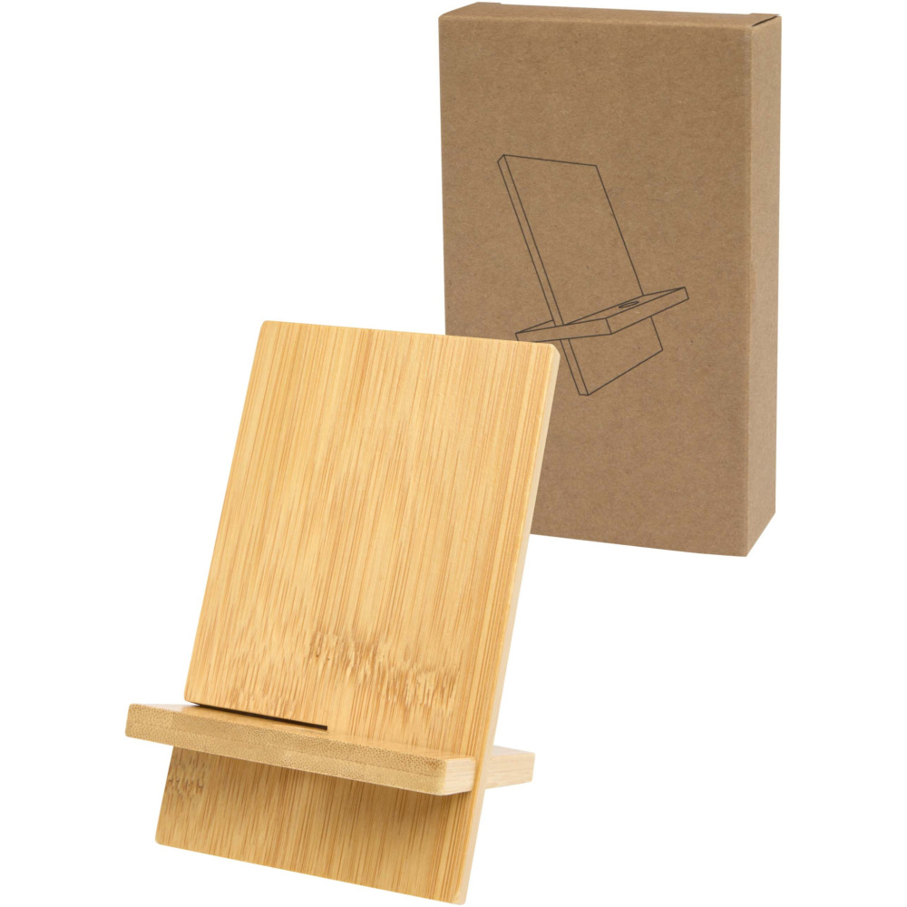 Logo trade advertising products image of: Ceibo detachable bamboo phone stand