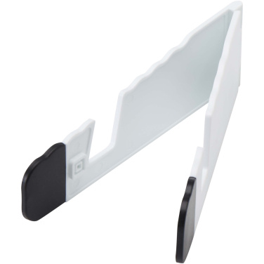 Logo trade promotional giveaway photo of: Buna recycled plastic foldable tablet and phone stand