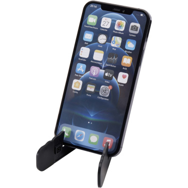 Logo trade promotional gifts picture of: Buna recycled plastic foldable tablet and phone stand