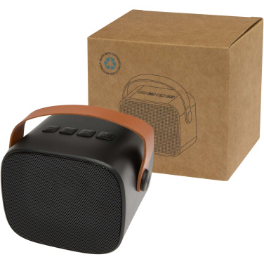 Logo trade advertising products picture of: Diya 3W wireless recycled plastic speaker