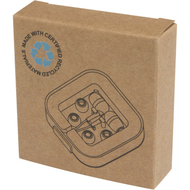 Logo trade promotional giveaways picture of: Baekdu wired Type-C headset with recycled plastic storage box