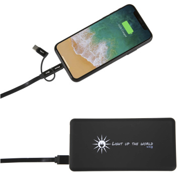 Logo trade promotional item photo of: SCX.design P30 8000 mAh light-up solar power bank